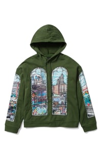 Image 1 of Who Decides War Politics As Usual Hooded Sweatshirt In Green