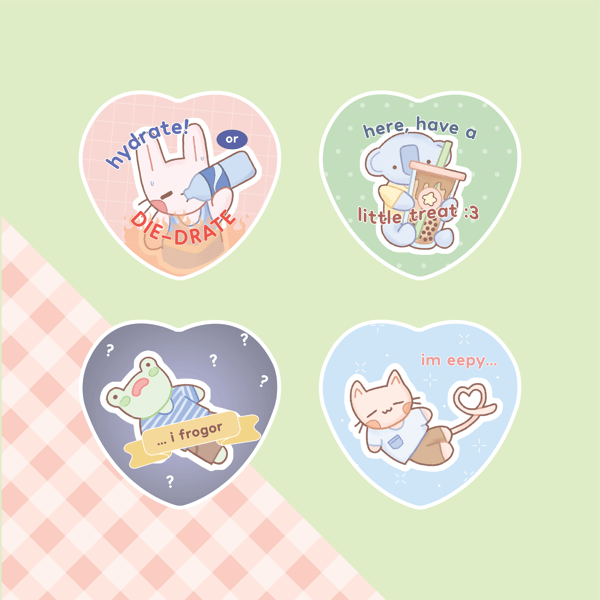 Image of tomo-tomo heart can badges