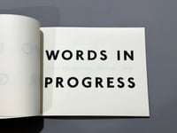 Image 4 of words in progress