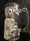 ETCHED GLASS MUG - D666 UNCHAIN THE WOLVES