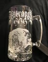 ETCHED GLASS MUG - D666 UNCHAIN THE WOLVES