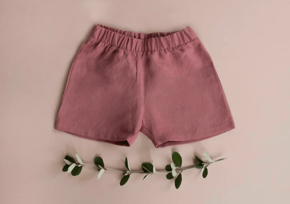 Image of Everyday linen short rose clay