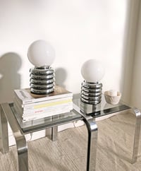 Image 2 of //VENDIDAS//  PAREJA DE LÁMPARAS DE MESITA DE NOCHE, AÑOS 70