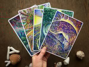 Image of 5 atviruku rinkinys "MIX" / 5 card set "MIX"