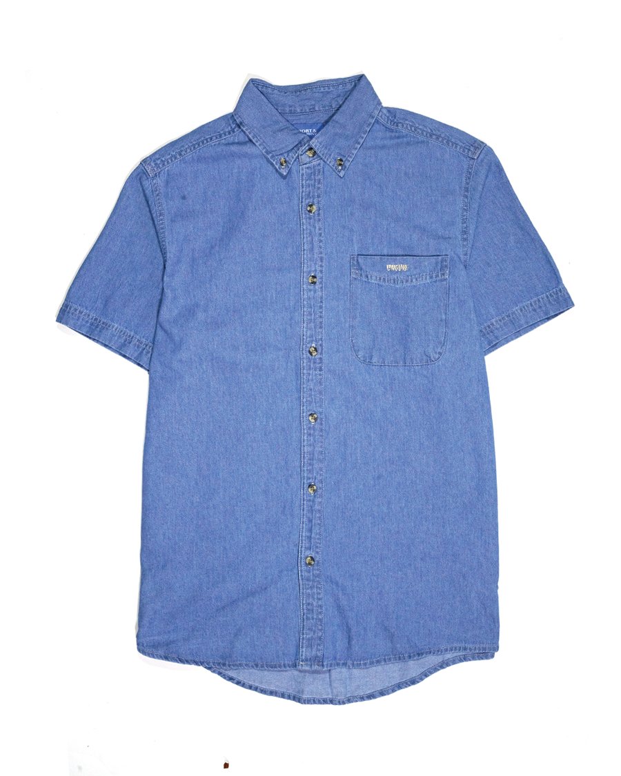 Image of Long Live Denim Button Up - Blue 