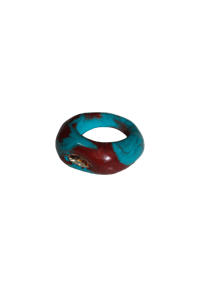 Image 1 of Light Blue Brown Marble 🐬🤎