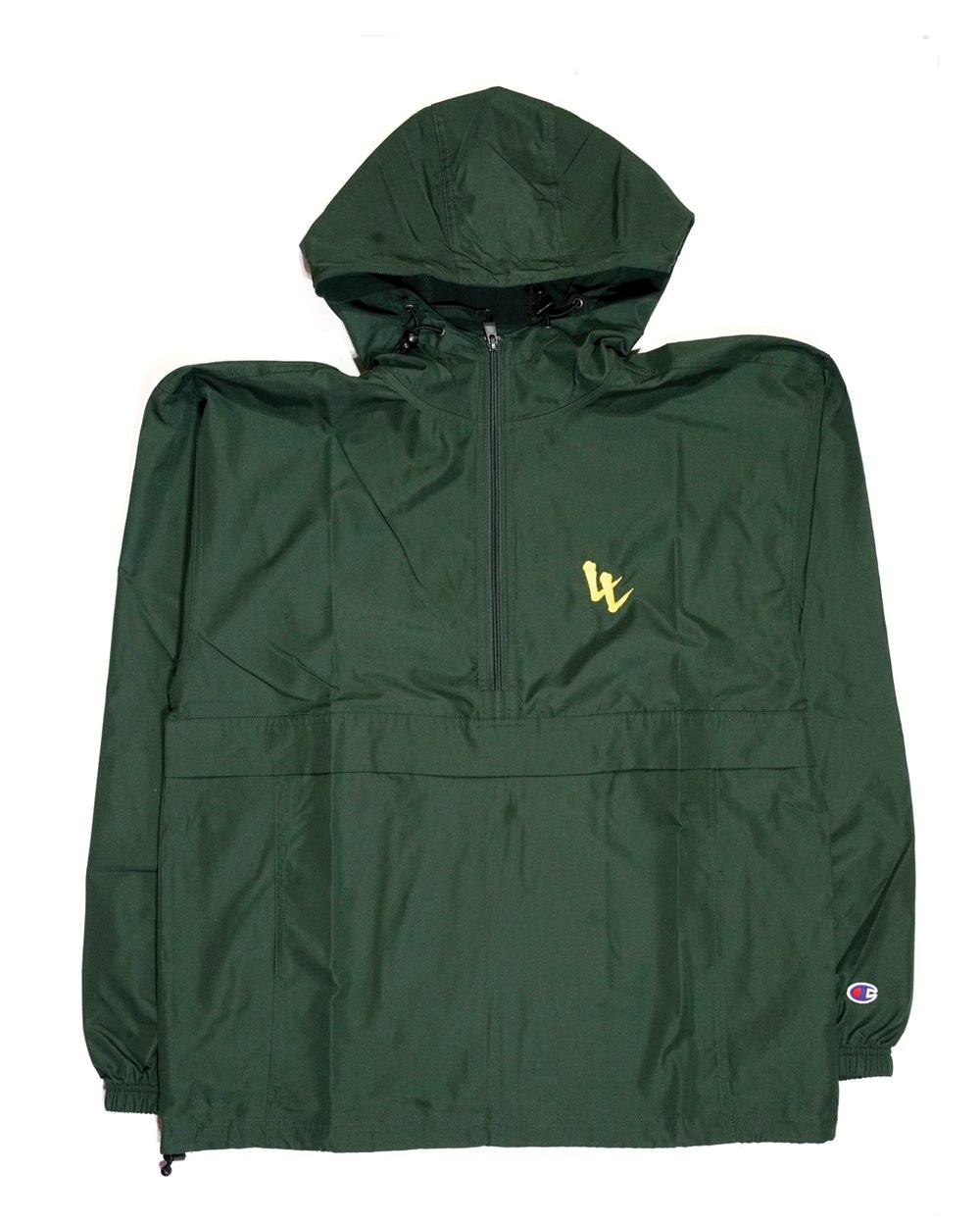 Image of Long Live Champion Packable Qtr Zip Jacket - Dark Green