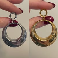 Simple Drop Hoop Tunnel Dangles (sizes 4g-2")
