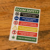 DOOM SAFETY Vinyl Sticker