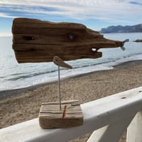 Image 2 of Driftwood interior toy Whale