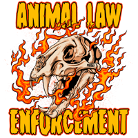 Image 5 of Animal Law Enforcment fire premium heavyweight tee
