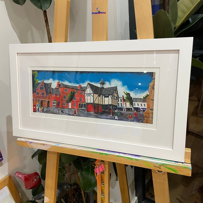Framed Market Harborough Old Grammar School Print