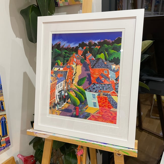 Framed Print of "Towards Leicester Road"