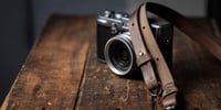Image 1 of Thin Adjustable | Leather Camera Strap