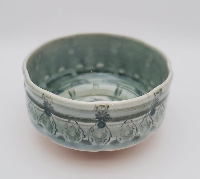 Small Woodfired Mandala Bowl