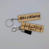 Double Sided Bird Gang/ Eagles Keychain