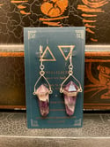 Amethyst Point Earrings