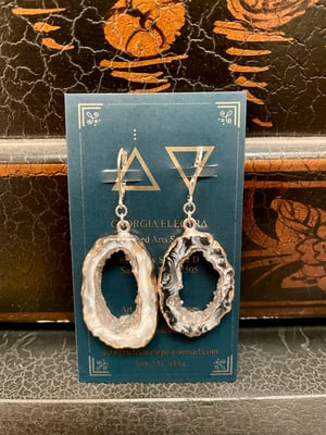Image of Geode Crystal Earrings