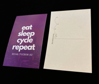 Image 2 of Eat Sleep Cycle Repeat Postcard