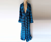 Image 2 of  Tall Flannel Robe, Big n Tall Flannel Bathrobe