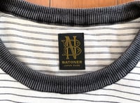 Image 3 of Batoner Japan 2021ss knit cotton striped shirt, size 2 (M)