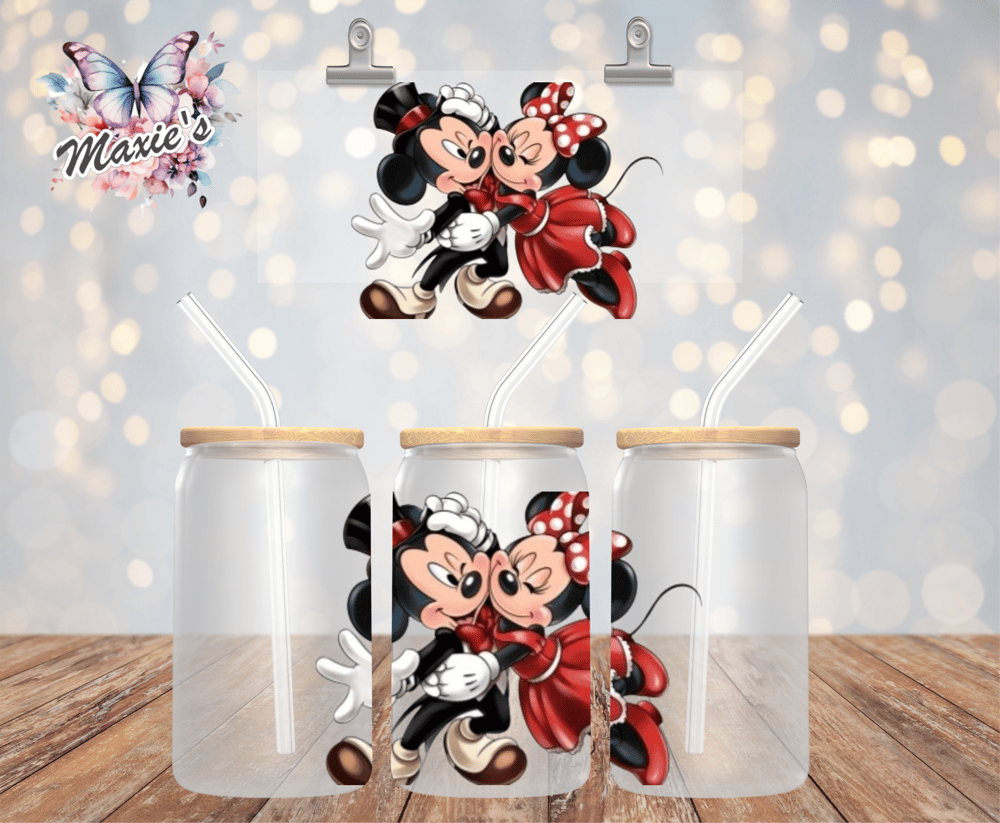 Image of Lovely Favorite Mouse Couple Graphic UVDTF Decal 