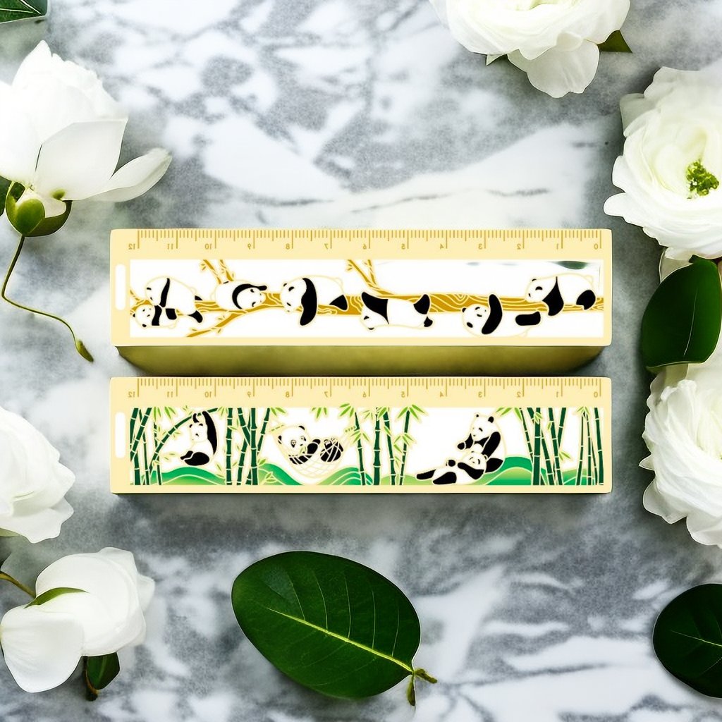Image of Museum Co-branded Panda Ruler Bookmark