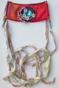 Image 1 of The Sapphire Ghost flowers pool fabric cuff