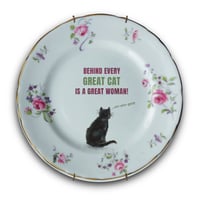Image 1 of Behind every great cat...is a great woman! (Ref. 604a)