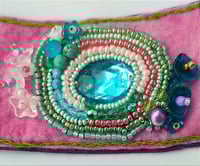 Image 3 of The pool of Howlite fabric cuff