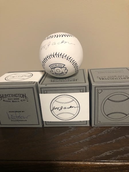 Image of Joe Jackson Replica Signature Huntington Baseball - WHITE