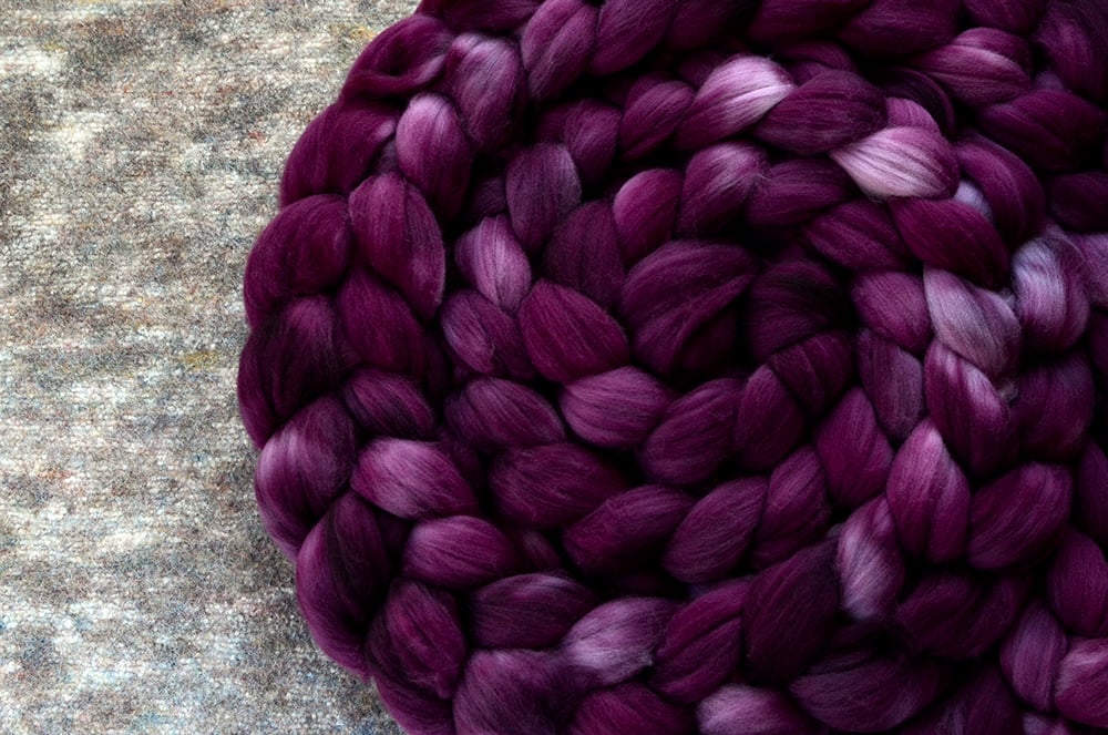 Image of “Bloomed Purple With Heather" November Fiber Club Coordinate- PRE-ORDER - 4 oz.