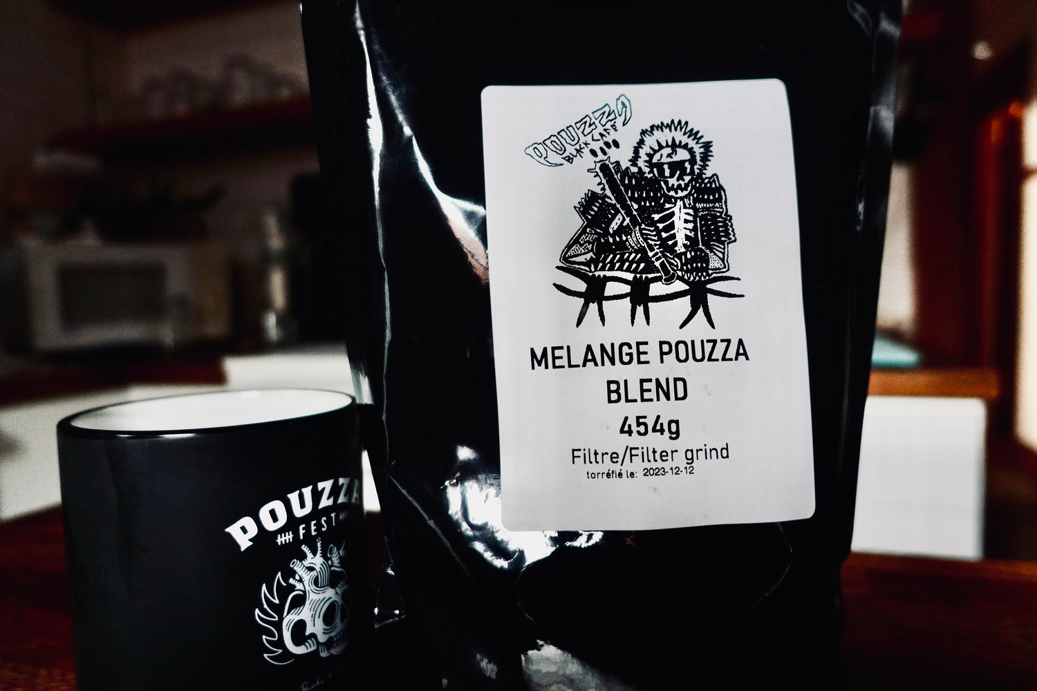 Image of  "Black Café" - Pouzza Blend - Sac de café / Coffee bag - 454G