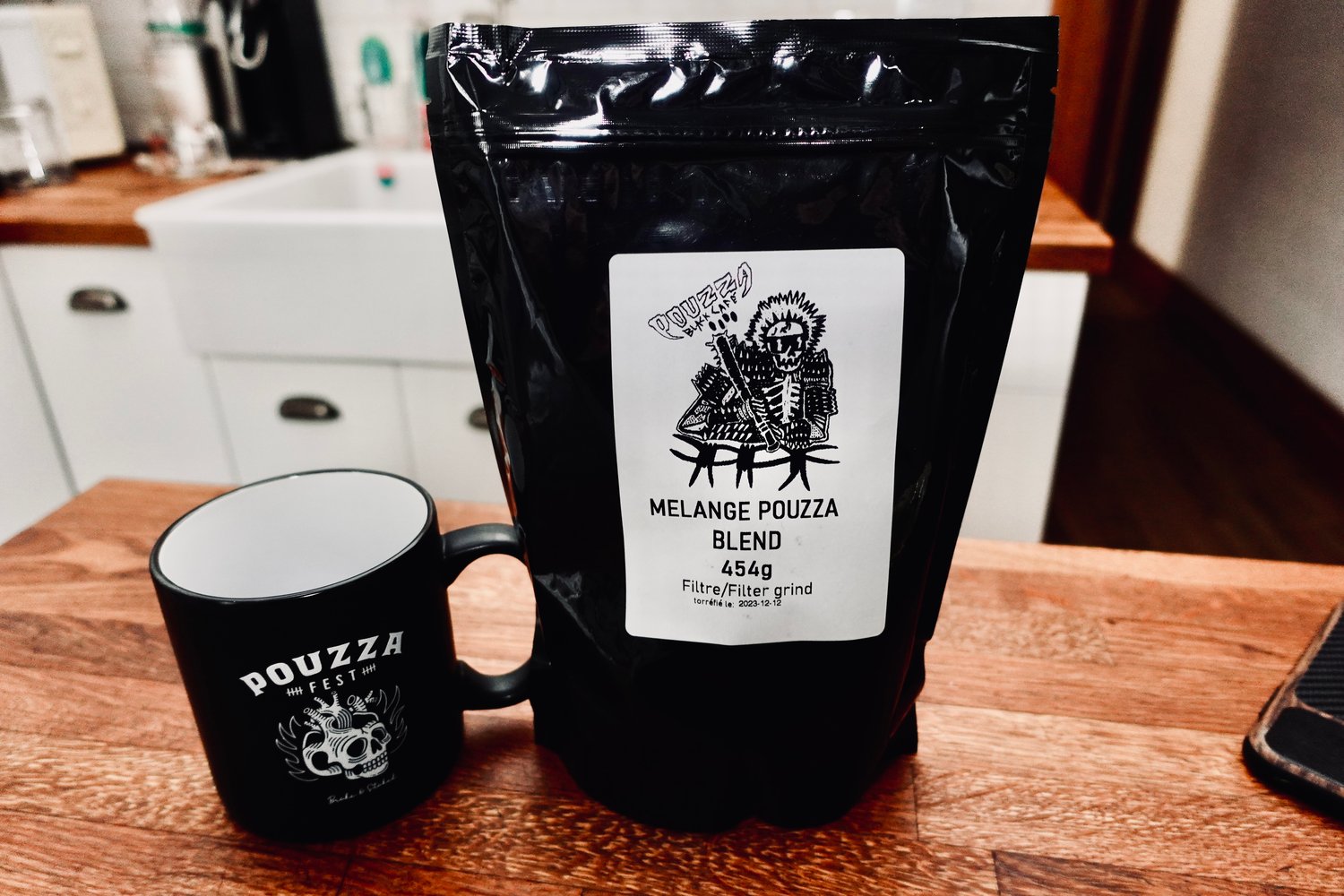 Image of  "Black Café" - Pouzza Blend - Sac de café / Coffee bag - 454G