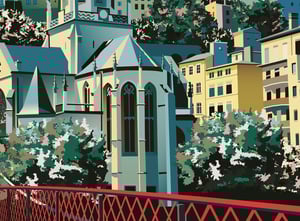 Lyon, la passerelle Saint-Georges