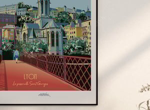 Lyon, la passerelle Saint-Georges