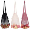 Cotton Mesh Shopping Bag Reusable String Fruit Storage Handbag 
