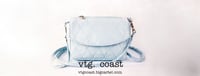 Image 1 of Cornerstone Wallet in Pale Blue silk fabric