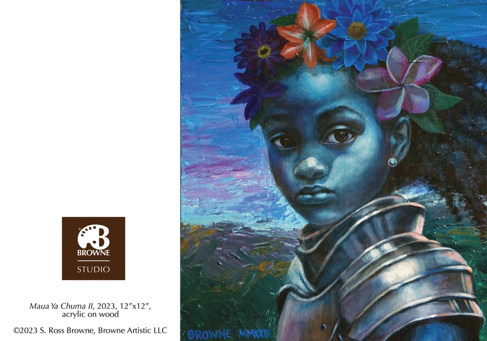 Image of "Maua Ya Chuma II" Blank Greeting Card