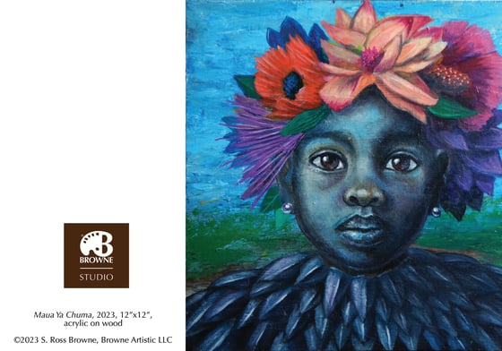 Image of "Maua Ya Chuma" Blank Greeting Card