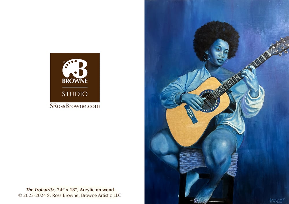 Image of "The Trobairitz" Blank Greeting Card