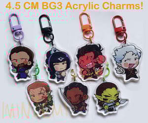 4.5 cm BG3 Acrylic Phone Charms!