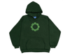 "RING" HOODIE *** TONAL FOREST GREEN