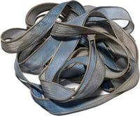 Image 3 of 1PC. BLUE BAYOU 42" hand dyed wrist wrap bracelet silk ribbon/by COLOR KISSED SILK