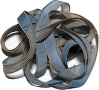 Image 5 of 1PC. BLUE BAYOU 42" hand dyed wrist wrap bracelet silk ribbon/by COLOR KISSED SILK
