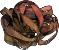 Image 4 of 1PC. CAJUN 42" hand dyed wrist wrap bracelet silk ribbon/by COLOR KISSED SILK