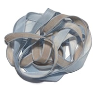 Image 3 of 1PC.  SAND DOLLARS  42" hand dyed wrist wrap bracelet silk ribbon/by COLOR KISSED SILK