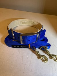 Image 2 of Leather lined 1.5” xhd nylon collars - Custom order