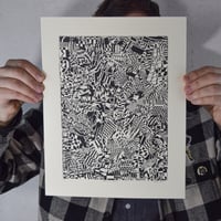 Image 1 of 'Sleeping (In A Dream)' Screen Print on White