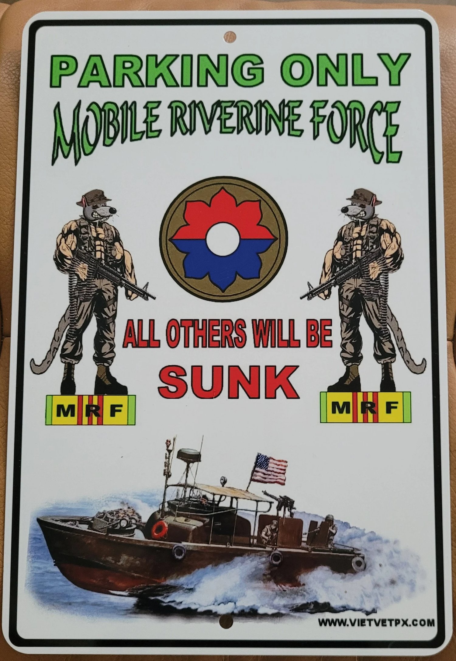 Image of Veteran Mobile Riverine Force Metal Sign